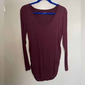 Motherhood Maternity Purple Long Sleeve Top